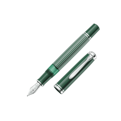 Pelikan M815 Metal Striped Green S. E. - Pluma Estilográfica