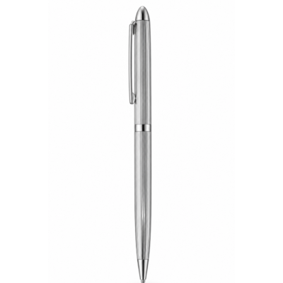 Columbus Rayado plateado Slim - Bolígrafo