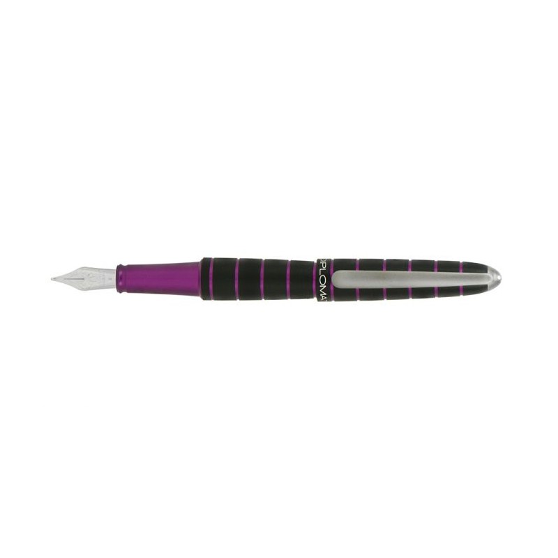 Diplomat Elox Ring Black/Purple (plumín Oro)- Pluma Estilográfica
