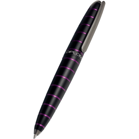 Diplomat Elox Ring Black/Purple EasyFlow- Bolígrafo
