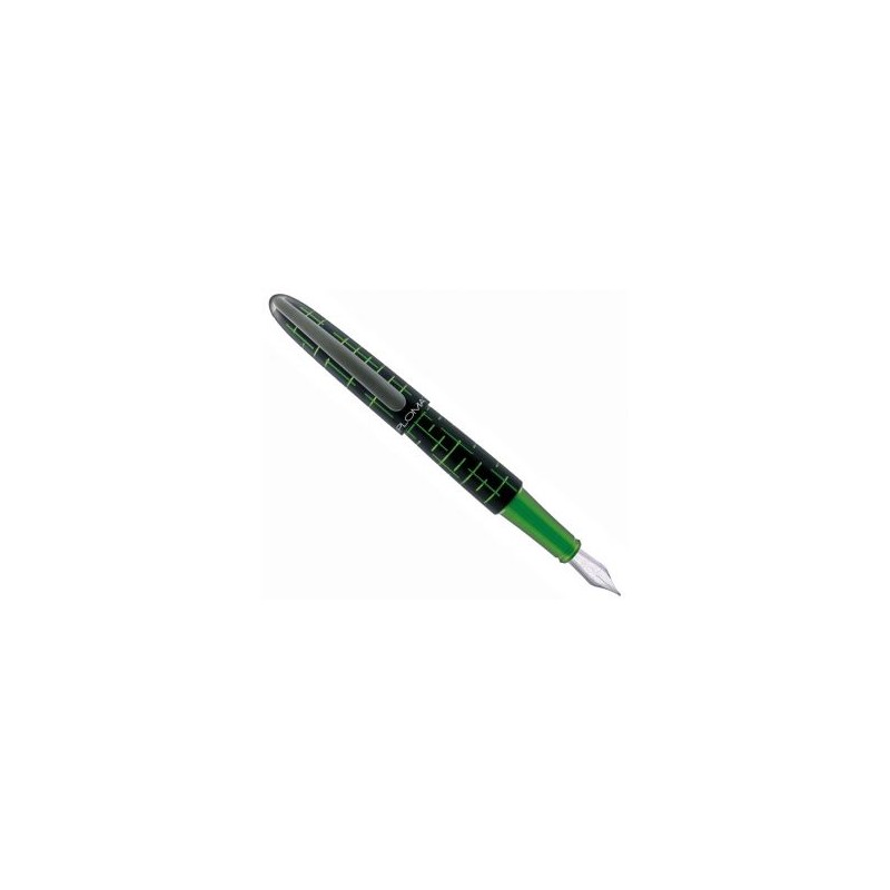 Diplomat Elox Matrix Black/Green (plumín Oro)- Pluma Estilográfica