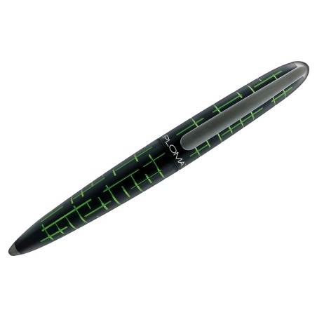Diplomat Elox Matrix Black/Green (plumín Oro)- Pluma Estilográfica