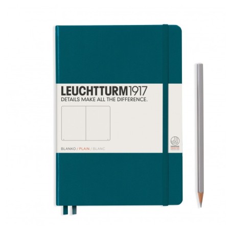 Cuaderno Leuchtturm1917 Medium A5/ Tapa Dura/ Liso/ Color Pacific Green
