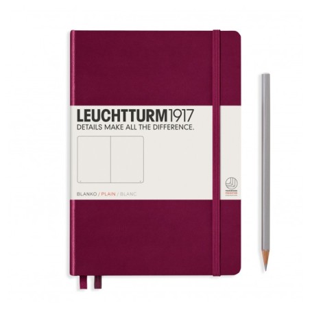 Cuaderno Leuchtturm1917 Medium A5/ Tapa Dura/ Liso/ Color Port Red