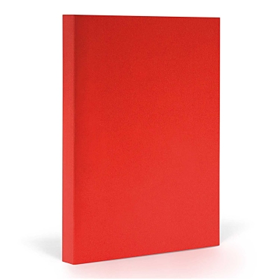 Cuaderno Fantasticpaper Rojo/ Borde Papel Plateado A5