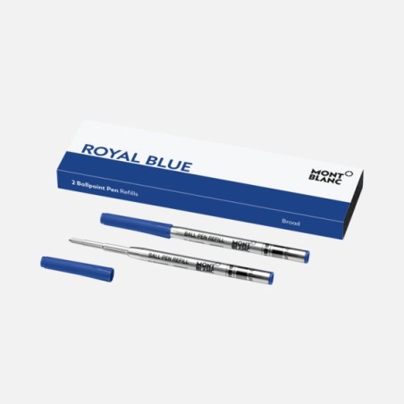 2 Recambios Para Bolígrafo Montblanc- Royal Blue (b)