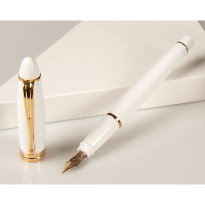 Aurora Ipsilon Invierno Resina Blanca - Pluma Estilográfica