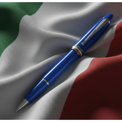 Aurora Ipsilon Italia Resina Azul - Rollerball