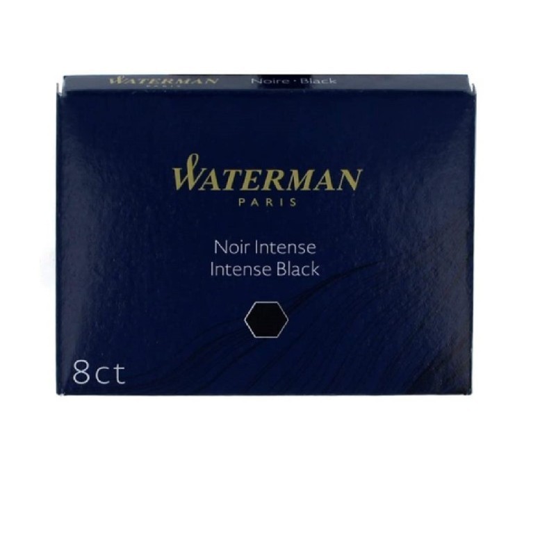 Cartuchos Waterman Color Negro (8 Unidades- Largo)